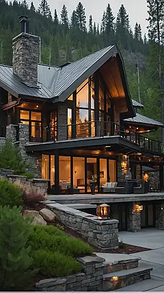 Modern Mountain Home: Where the Wild Things Roam (and the WiFi is Strong)