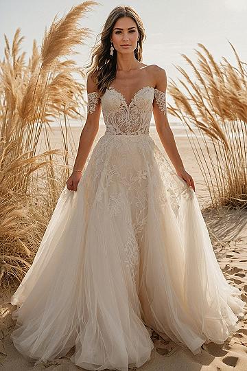 Understanding Off-the-Shoulder Belle Epoque Gowns