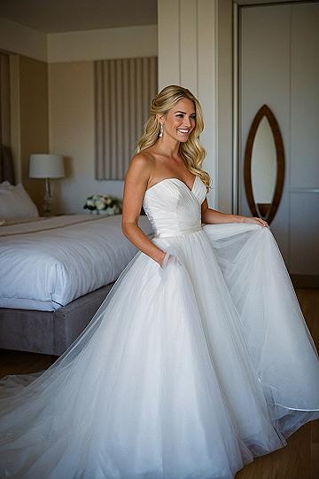 Choosing an Ivory Sweetheart Neckline Wedding Dress
