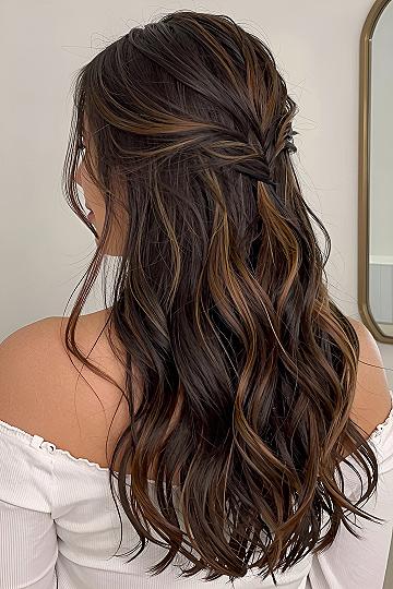 Twisted Half Up Bridal Hairstyle Basics