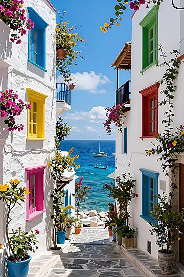 Choosing Coastal Towns with Bright Painted Accents