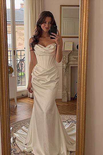 Choosing a Draped Corset Bodice for Modern Weddings