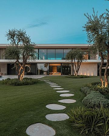 Minimalist Garden Landscape Design for Stunning Modern Home Exteriors