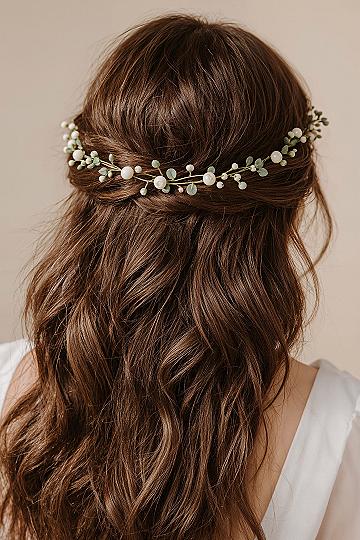 Vine & Bloom: Romantic Half-Up Wedding Hairstyles