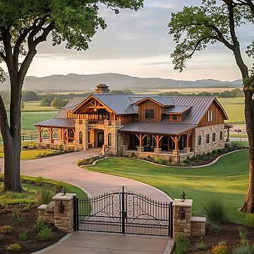 Grand Barndominium Exteriors: Classic Modern Architecture