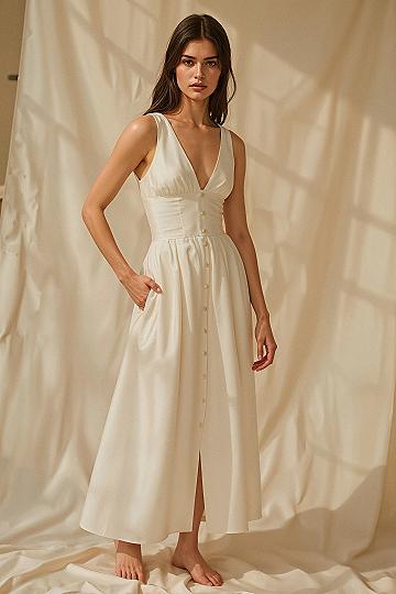 Dreamy Old Money Aesthetic Dress for Bridal Showers & Spring