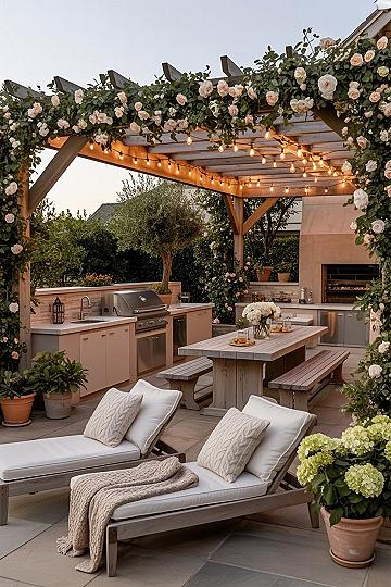 Alfresco Living: Luxe Outdoor Kitchen & BBQ Grill Area Ideas
