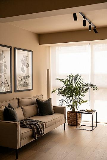 Cozy Minimalist Beige Living Room: Apartment Decor Secrets