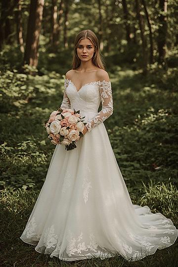 Forest Fairy Tale: Ethereal Floral Lace Wedding Gowns