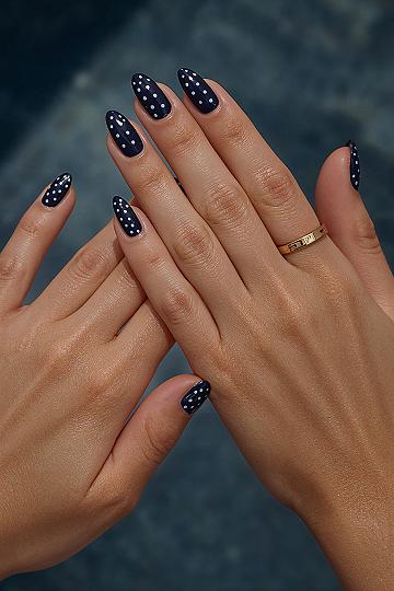 Are Polka Dot Nails the Coolest Blue Color Trend for 2026?