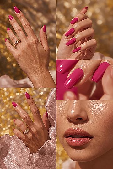 Vibrant Raspberry Glossy Nails: Your Perfect Summer Shade