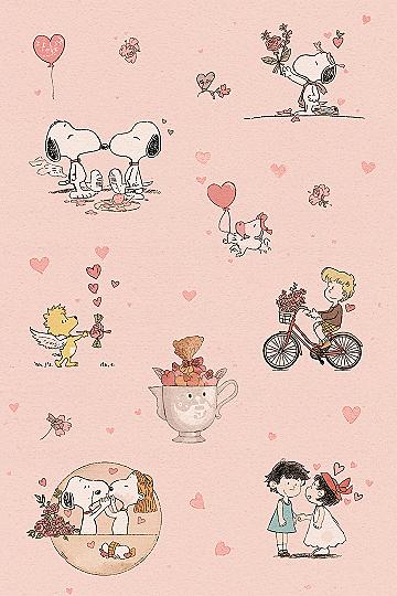 Adorable Snoopy Valentine’s Day iPhone Wallpapers: Sweet & Simple
