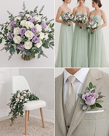 Dreamy Lavender & Sage Green Wedding Color Palette Inspiration