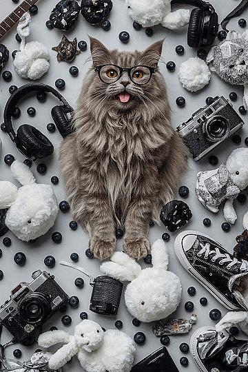 Cute Cat Collage: Whimsical Lock Screen Wallpaper Ideas