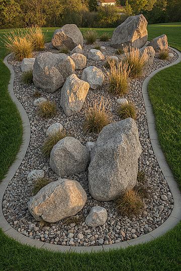 Transform Your Backyard with Large Rock Landscaping Ideas