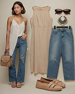 Pairing Soft Butter Yellow Camisoles With Classic Denim