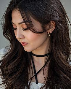 Loose Side Swept Waves For Long Hair