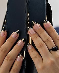 Why Gold Accents Make Black Halloween Nails Stand Out