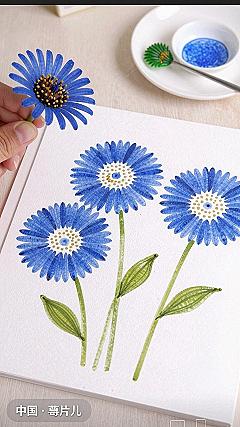 Transforming Fallen Leaves Into Painted Daisy Floral Art