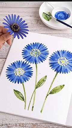 Blending Pressed Florals with Watercolor Botanical Illustration