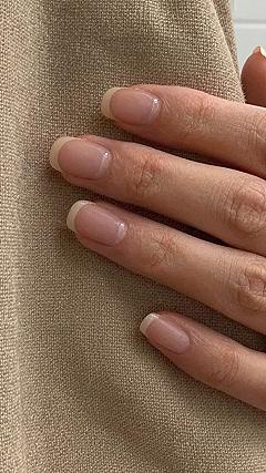 Why the Squoval French Nude Style Works So Well