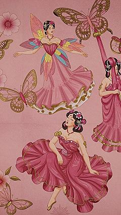 Enchanting Fairy And Butterfly Pink Wallpaper Styles