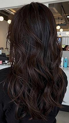 Adding Soft Movement to Long Dark Hair