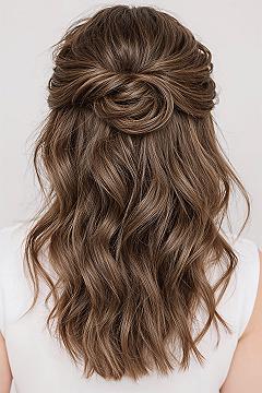 Chic Half Updo Hairstyles for Bridesmaids: Effortless Elegance