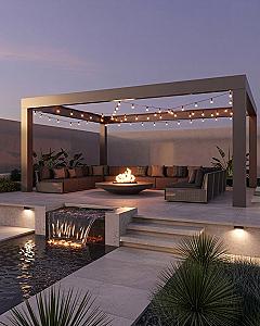 Luxury Pergola Lights: Enchanting Outdoor Backyard Design