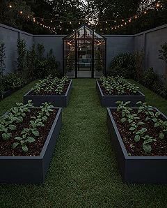 Organized Raised Beds: Productive Backyard Vegetable Garden Design