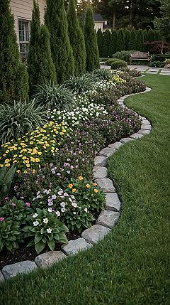 Stunning Flower Garden Beds: Frontyard Ideas & Home Landscape