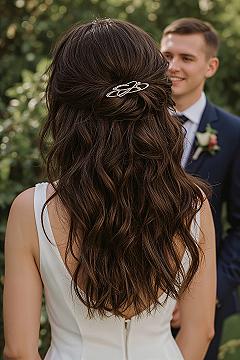 Effortless Half Up Half Down Wedding Hairstyles for Romance
