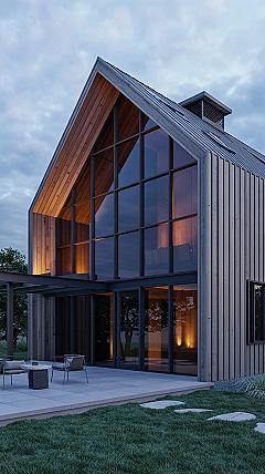 Modern Barn Style House Exteriors: Industrial Farmhouse Appeal