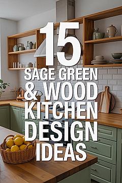 Sage Green & Wood Kitchen Remodel Inspiration