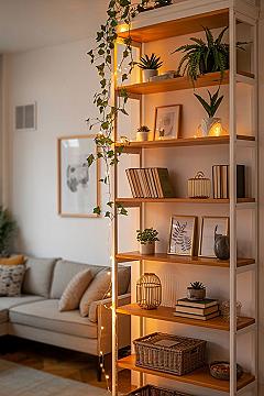 Genius Bookshelf Styling for Cozy Small Apartment Decor