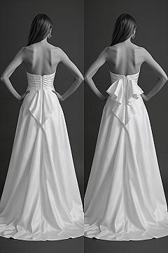 French vs. Traditional Bustle: Elevate Your Backless Wedding Dress