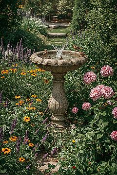 Dreamy Bird Bath Garden Oasis: Attract Wildlife in Style