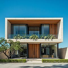 2 Storey House Designs: Modern Elevation with Expansive Windows