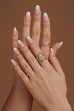 Flawless Ombre French & Classy Nude Acrylic Nail Designs