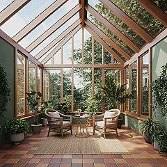 Nature House Interior Sunroom: Attached to House Oasis