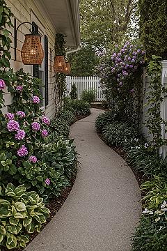 Narrow Garden Solutions: Long Garden Ideas with Enchanting Walkway Landscaping