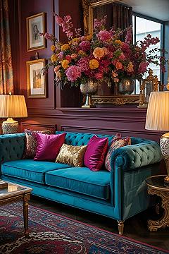 Maximalist Home Decor: Bold Trends & Eclectic Furniture with Unique Lighting