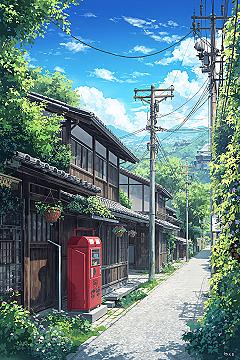 Ghibli Countryside: Serene Anime Scenery Wallpapers