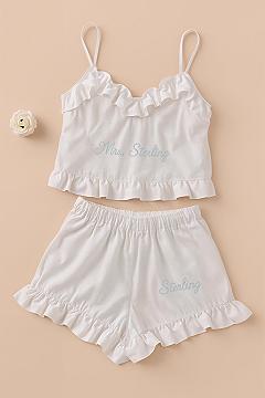 Personalized ‘Mrs’ Bridal Sleepwear: Fancy Pajamas for Honeymoon Bliss