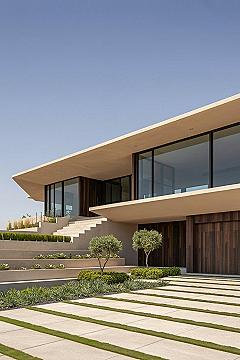 Seamlessly Integrated: Sleek Modern Homes & Lush Landscaping