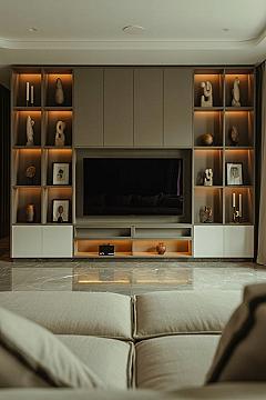 Minimalist TV Wall Designs for Trendy Living Rooms