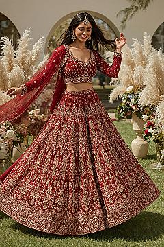 Sabyasachi Red Bridal Lehenga: A Trending Design for Modern Weddings