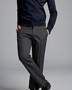 Pairing a Dark Sweater with Charcoal Chinos