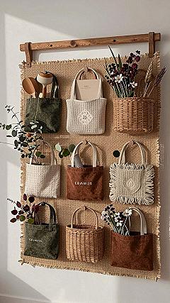 Using Hanging Wall Pockets for Smart Kitchen Storage