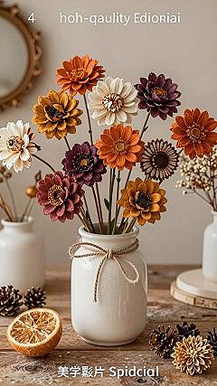 Making Leaf Flower Sculptures For Autumn Decor